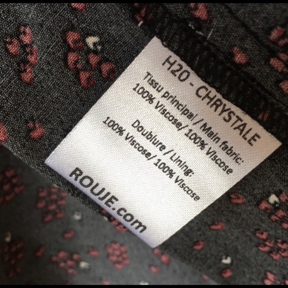 RARE Rouje Chrystale Wrap Mini Floral Dress size 4 - Picture 11 of 12